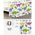 thumbnail image 3 of Cartoon Dinosaur Bed Skirt Simple Cute Bed Skirts King Size 16 Inch Drop, Wrap Around Dust Ruffle&nbsp;Bedskirt with Adjustable Elastic Belt for Queen Size Beds, 3 of 7