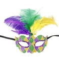 thumbnail image 2 of Máscara de color para fiesta de carnaval de moda para mujer Máscara facial completa Cara de mujer, 2 of 3