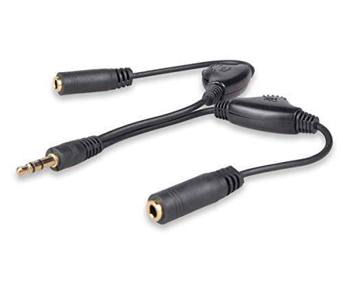 Conshine RCA Splitter Cable 3.5mm to 2 RCA Male to Female Audio Auxiliary Adapter Stereo Y Splitter Cable