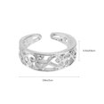 thumbnail image 3 of MasteelfCA 1 Set/6PCS Delicate Ring Decor Rhinestone Inlaid Hollow-out Ring Toe Ring, 3 of 7