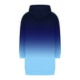 thumbnail image 5 of jtjvou Long Zip Up Hoodie Women Oversizwd Fleece Jacket with Pocket Loose Long Sleeve Y2k Sweatshirt Fall Colorblock Clothes Blue XXL, 5 of 6