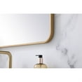 thumbnail image 5 of Soft corner metal rectangular mirror 24x32 inch in Brass, 5 of 5