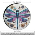 thumbnail image 2 of Colorful Dragonfly Camping Spare Tire Cover Vintage French Dragonfly Wheel Tire Cover Waterproof Sun Protection for Camper Trailer Truck SUV Universal 15inch Camper Spare Tire Cover, 2 of 8