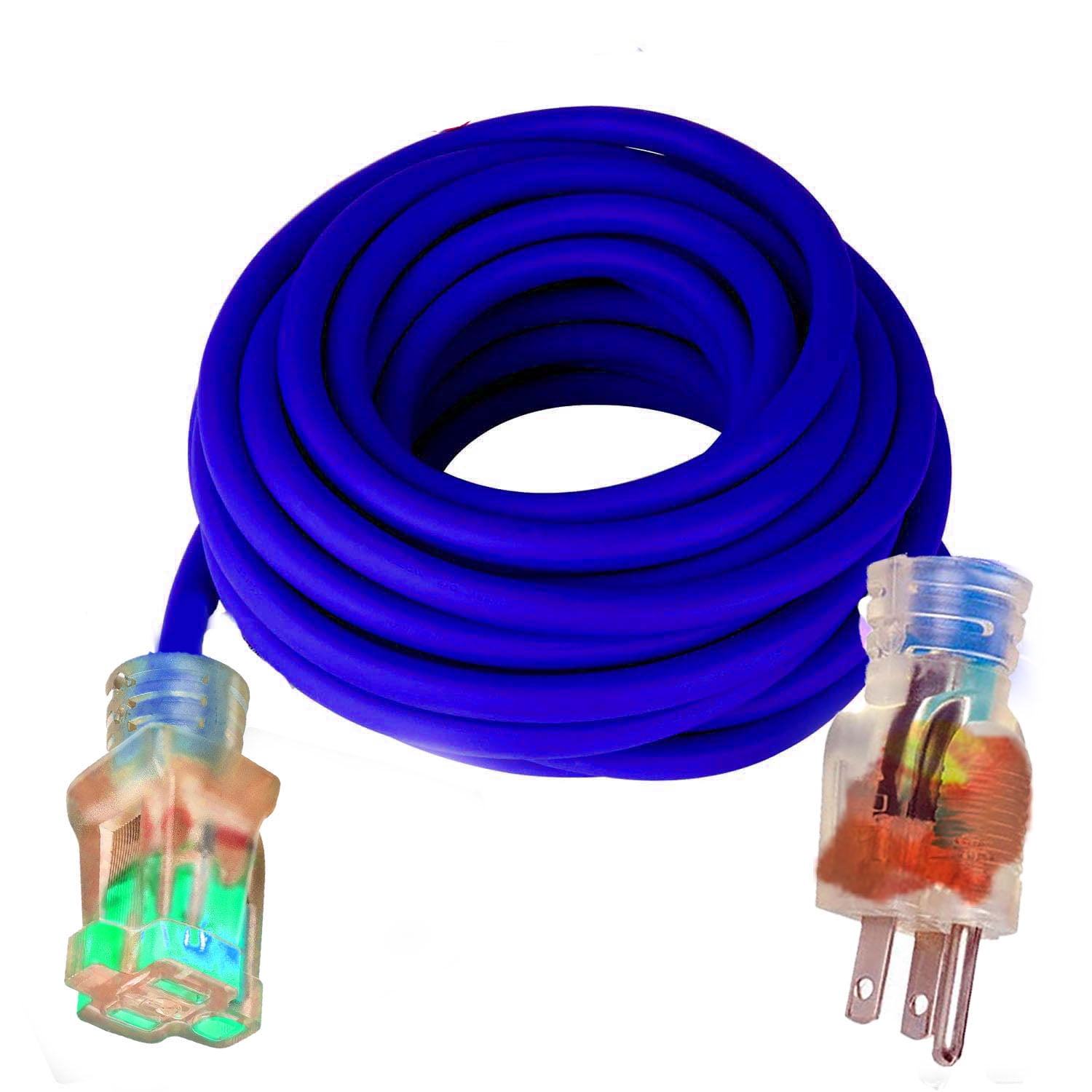 pizety 100 ft 10-Gauge Grounded 15-Amp Outdoor Extension Cord 100 ft Contractor Grade 10 Gauge 100 ft Power Extension Cord 10/3 Plug 1875 watts 100 ft Yellow Extension Cord 10/3 Gauge
