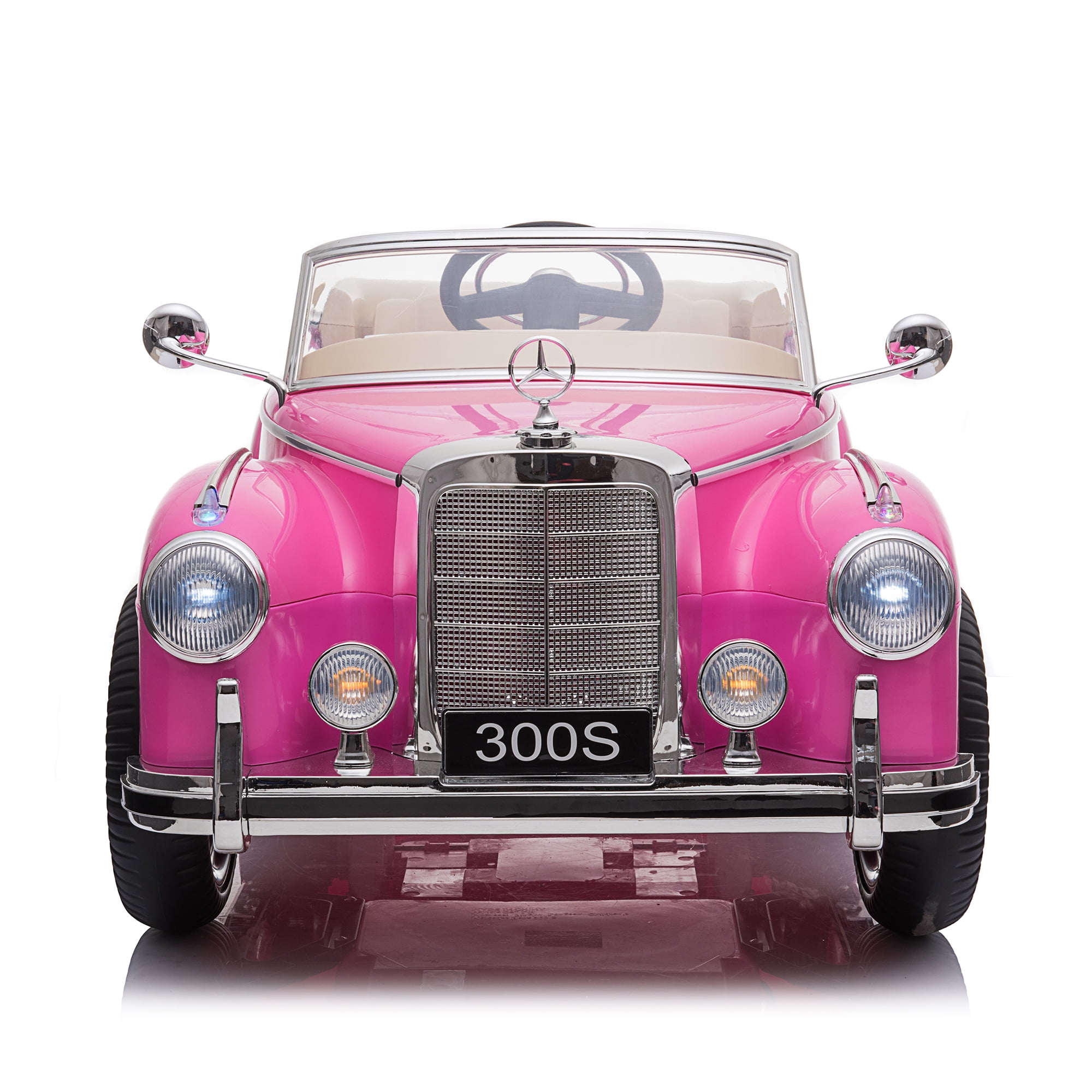 Vintage licensed electric Ride-On car for girls, Mercedes 300S