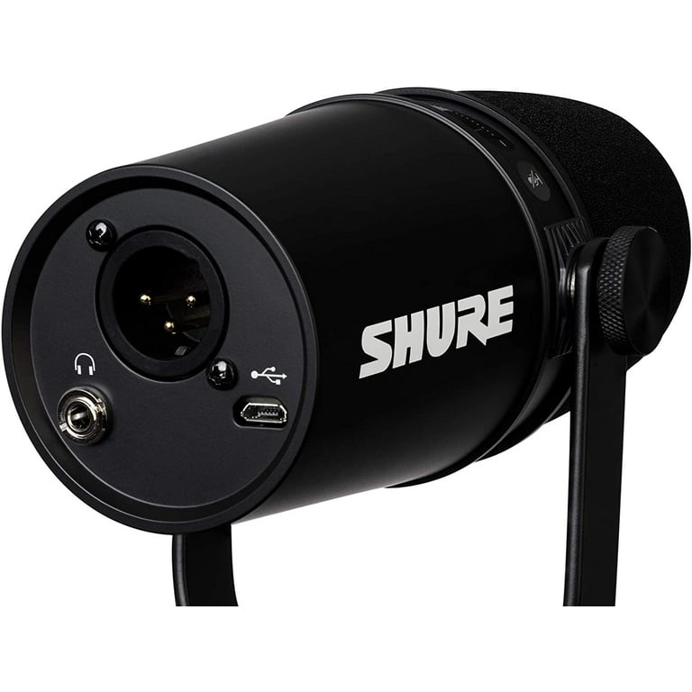Shure MV7 Professional Podcast Microphone with Pop Filter, USB/XLR