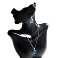 thumbnail image 5 of Womens 4 Pcs Jewelry Set with Created Topaz Oval Stones, Plus Sizes Available, 5 of 8
