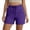 Purple, variant on Besolor Athletic Shorts for Women Drawstring Elastic Waisted Summer Casual Lightweight Outdoor Running Workout Shorts with Zipper Pockets