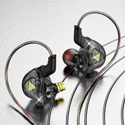 In Ear Monitor,Earphones in Ear Monitor Super Bass Wired Earbuds,Crystal Clear Sound IEM Headphones,High Resolution Noise Canceling Ear Monitors for Singers(Black 47in)from ANMUYUM