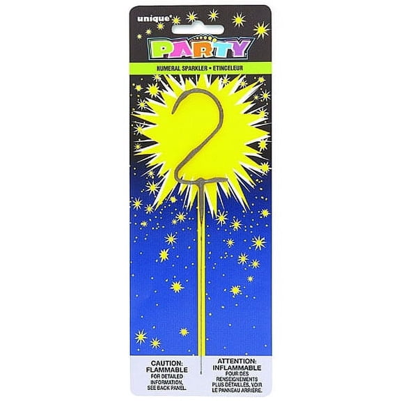 Numeral 7 Cake Sparkler