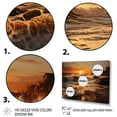 thumbnail image 3 of Designart "Golden Sands Beach Photo XXI" Nautical & Beach Floater Framed Canvas Art Print, 3 of 7