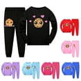 thumbnail image 2 of Conjunto de pijama de Navidad para niños, ropa de dormir de manga larga con estampado de galletas y remolino C, camiseta de manga larga para Otoño e Invierno, 2 of 4
