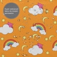 thumbnail image 7 of DouZhe Rainbows Moons Stars Cats Pattern Shower Curtain, Waterproof Bath Curtains for Bathroom Decorations, 72 x 72 inches, 7 of 7