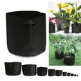 thumbnail image 5 of Outdoor Round Flower Planting Bag PP Nonwoven Plant Growth Pouch Vegetable Growing Pot 1\-34 Gallons  18*15cm, 5 of 9