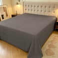 thumbnail image 6 of Flat Sheet Twin Size, Breathable Lightweight Bedding for Dorm Room, Wrinkle Easy Care Top Sheet, Soft Smooth Fabric for Year-Round Comfort, 6 of 6