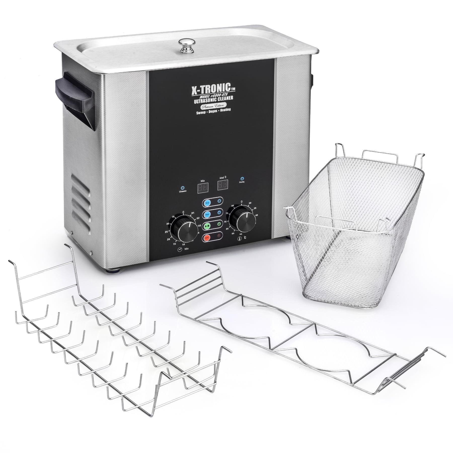 XTronic Model 6000XTS 6.0 Liter Platinum Edition Commercial Ultrasonic Cleaner with Time