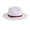 White, variant on Wide Brim Fedora Panama Hat for Women Men Western Rancher Suede Hat with Belt Buckle - Camel
