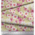 thumbnail image 2 of Soimoi Poly Georgette Fabric Cosmos Floral Print Sewing Fabric Yard 52 Inch Wide, 2 of 3