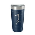 thumbnail image 1 of White Oak Lake Map Tumbler Travel Mug Insulated Laser Engraved Coffee Cup Arkansas 20 oz Navy Blue, 1 of 1