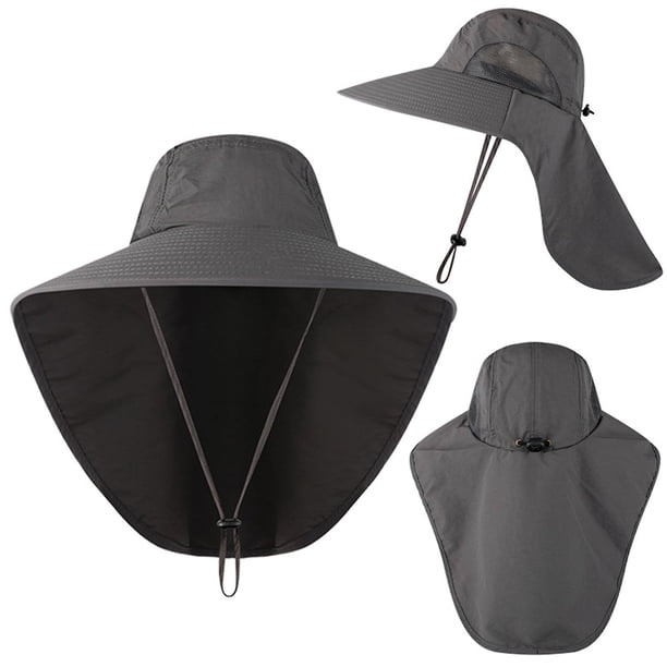 Escalada al aire libre Pesca Turismo Doble propósito Hombres Gorras Sombrero de pescador de ala grande