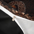 thumbnail image 4 of Erosebridal Brown Leopard Print Twin Bedding for Girls Women, Monogrammed Q Duvet Cover Set, Black Reversible 2-Piece, 1 Duvet Cover and 1 Pillowcase (No Comforter), 4 of 6