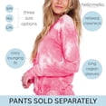 thumbnail image 2 of Hello Mello Dyes The Limit Lounge Long Sleeve Pajama Top, Coral Medium/Large (Women's), 2 of 9