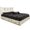 Natural, variant on Homestead Collection Platform Bed w/ Storage, Twin w/ Laser Engraved Bear Design, Clear Lacquer Finish