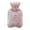 Pink, variant on 1000ml Warm Water Bag Knitted Cover Thickened Water Injection Rubber Soft Cute Plush Hot Water Bottle for Office