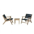 thumbnail image 3 of Teva Furniture Wooden Venice Club Chair Seating Set with Dark Grey Rope Weave, 3 of 4