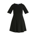 thumbnail image 5 of Scoop Women’s Knit Mini Skater Dress with Elbow Length Sleeves, Sizes XS-XXL, 5 of 5