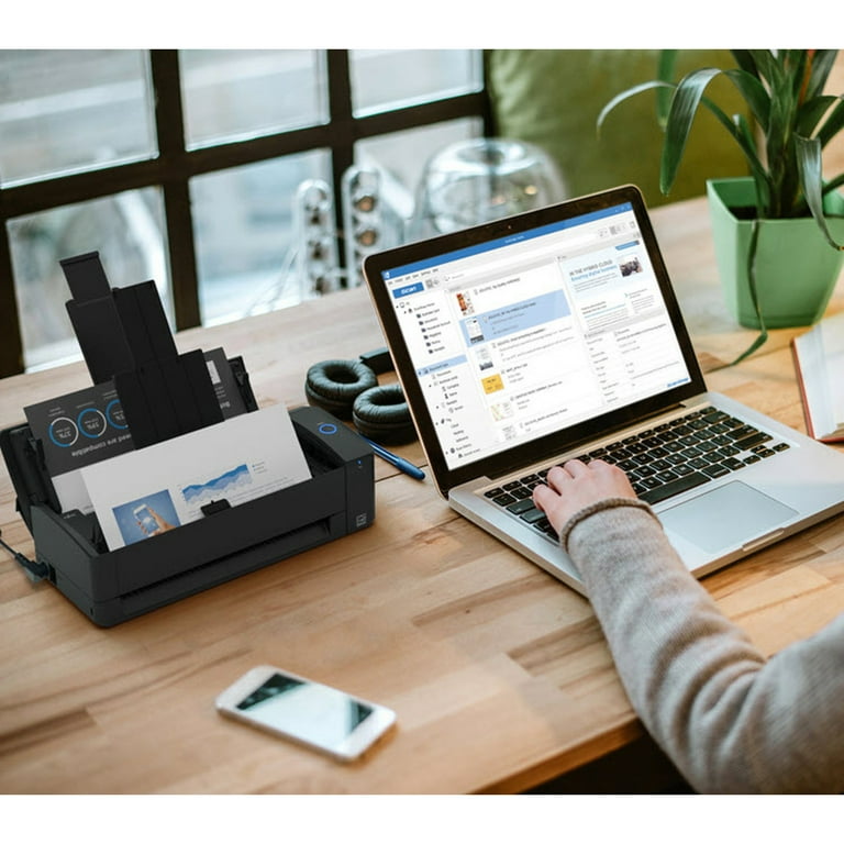 Ricoh ScanSnap iX1300 Document Scanner - Black, Wireless, Office