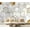 White, variant on Peel and Stick Wallpaper Waterproof Modern Minimalist Art Large Palm Leaf Beige Wall Mural Decor Self Adhesive and Removable 100in x 144in