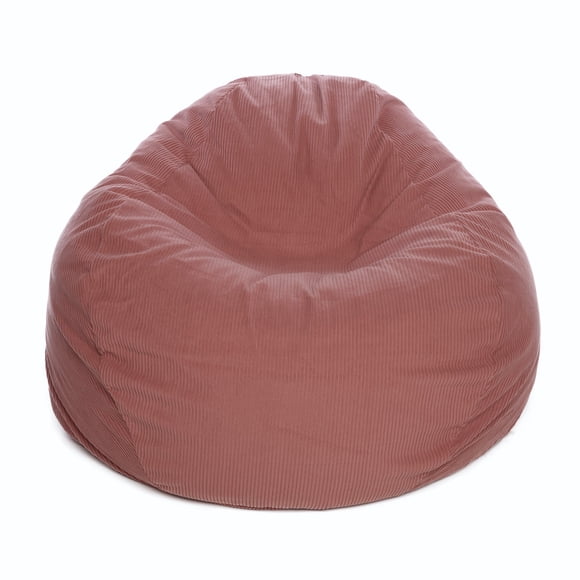 Kids Pear Shape Bean Bag 6 Whale Corduroy, Dusty Rose