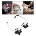 thumbnail image 4 of Hands Free Bracket Magnifier, High Power Head Mount Magnifier 8X 15X 23X Adjustable Angle Comfortable Wear  For Dentist For Model Making, 4 of 8
