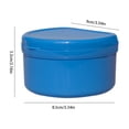 thumbnail image 3 of Portable Braces Cleaning Box, Denture Cleaner Container with Built-in Brush, Travel Teeth Case for Retainer and Aligner, Home and Hotel(Blue), 3 of 5