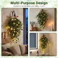 thumbnail image 3 of Green Wreath Summer Wreath for Front Door Spring Wreath Décor with Artificial Olive Leaves for Home Offiec Hanging Wall Decoration Design 2, 3 of 7