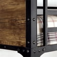 thumbnail image 3 of Bowery Hill Modern Steel Metal/Wood Full Over Full Bunk Bed in Black, 3 of 9