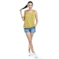 thumbnail image 5 of Blusa básica con bolsillo bordado Roman Fashion/Juvenil, 19222 (Mostaza) amarillo G, 5 of 5