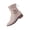 Khaki, variant on Women's Slouchy Ruched Ankle Booties Slip‑On Side Zipper Short Boots Low Block Heel Flat Boots Retro Buckle Strap Booties Comfort Non‑Slip Wide Calf Boots for Fall Winter Casual Work