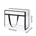 thumbnail image 4 of Transparent Clothing Storage Bag 90L, Packing Bags for Moving with Easy-Glide Zipper & Handles, Bolsas Para Guardar Ropa for Blankets Sweaters, 4 of 7