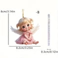 thumbnail image 2 of Cute Angel Little Girl Key Chain Car Hanging Backpack Pendant Children Gift Hanging Tree Car Decoration, 2 of 2