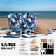 thumbnail image 5 of Fotbe Blue and White Butterflies Bolsa de Viaje para Playa - Resistente al Agua, Bolsa Tote de Gran Capacidad y Ligera con 7 Bolsillos para Mujeres y Hombres, 5 of 7