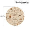 thumbnail image 3 of Disketp Coffee Time Funny Coasters,6 Pcs Leather Coasters With Holder, Perfect Housewarming Hostess Gifts,Protect Furniture From Water Marks Scratch And Damage, 3 of 9