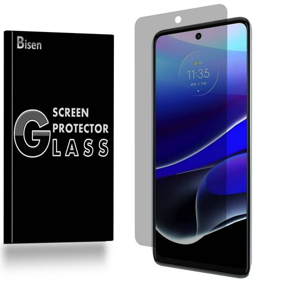 Fit For Motorola Moto G Power (2022) [BISEN] Privacy Anti-Spy Tempered Glass Screen Protector, Anti-Scratch, Anti-Shock, Shatterproof
