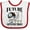 White and Red, variant on Inktastic Future Optometrist Eye Doctor Boys Baby Bib