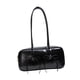 thumbnail image 3 of Bolso de hombro de cuero PU bolso de viaje con bolso con cremallera para la oficina al aire libre viaje al aire libre negro, 3 of 8