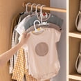 thumbnail image 4 of 20PCS Adjustable Kids Hangers for Closet Nursery Clothes-Nonslip Plastic 14"L Baby Hangers Suitable for Infants, Kids, Teens Age 0-18 Years White, 4 of 8