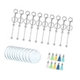 thumbnail image 2 of Kit para hacer llaveros de cuentas, llaveros acrílicos hechos a mano en blanco para vinilo. 30 piezas, 2 of 6