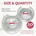 thumbnail image 2 of COZZIVITA 50-Pack Electric Stove Burner Covers | Thicker Aluminum Foil Liners, 25pk 6" & 25pk 8" – Disposable Stove Top Protectors for Cooking Grades, 2 of 8