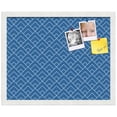 thumbnail image 2 of PinPix 20x16 Custom Cork Bulletin Board Peaks Modern Pattern Navy Poster Board Has a Fabric Style Canvas Finish, Framed in Peaks Modern Pattern Navy, by ArtToFrames (PinPix-1796), 2 of 6